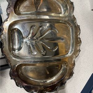 Elegant Silver Plated Serving Tray